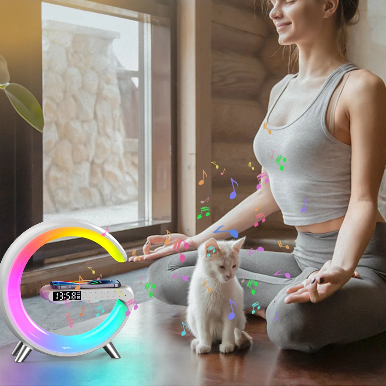 Wireless Charger Alarm Clock