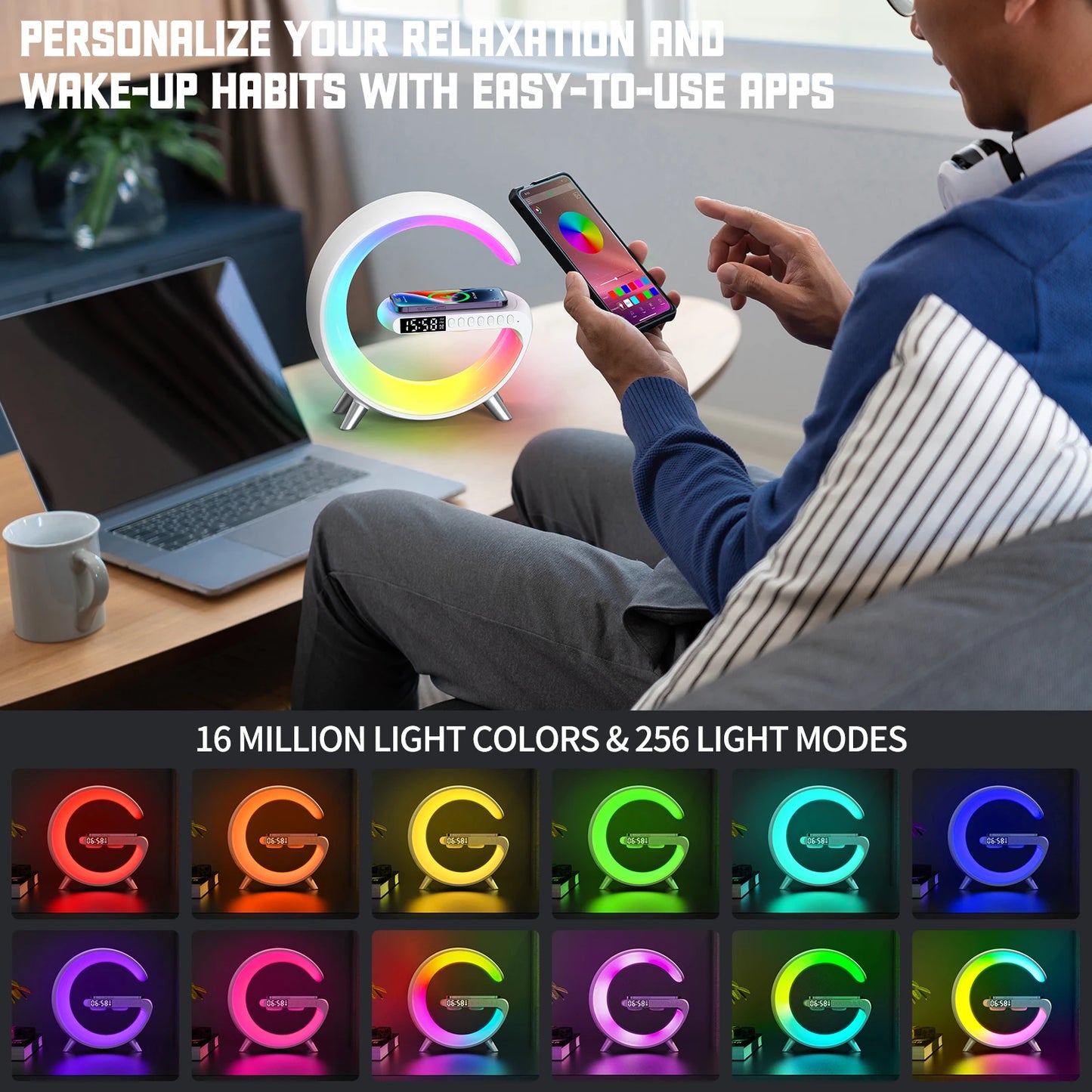 Wireless Charger Alarm Clock