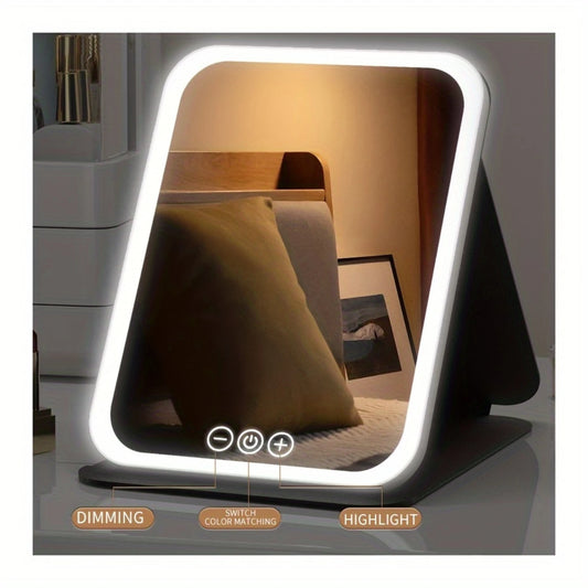 Rechargeable Folding LED Mirror
