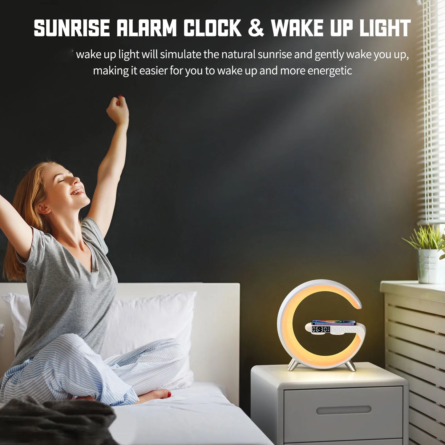 Wireless Charger Alarm Clock