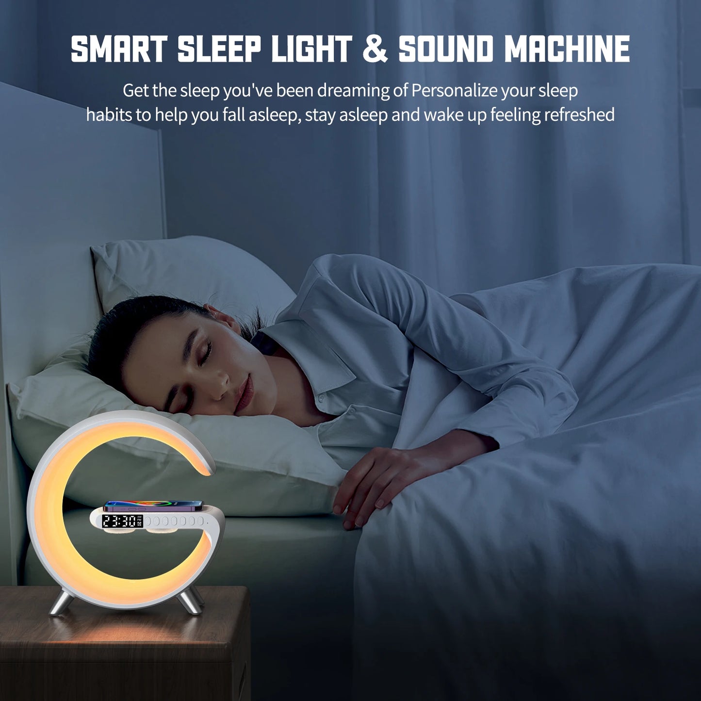 Wireless Charger Alarm Clock