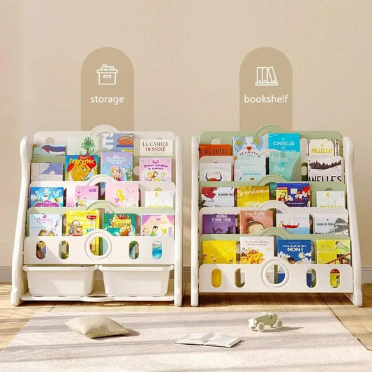 Toddler Bookshelf Toy Storage